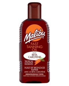 Malibu Fast Tanning Oil With Beta Carotene 200 ml Produktbild
