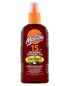 Malibu Sun Bronzing Tanning Oil With Coconut SPF 15 - 200 ml produktbillede