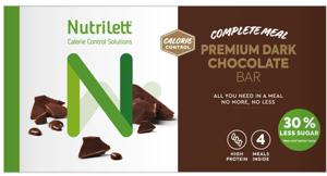 Nutrilett Premium Dark Chocolate Bar 4 st produkt bild