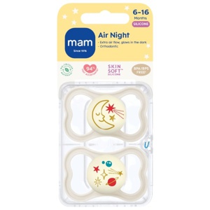 MAM Air Night Silikone Neutral 6-16 mdr. - 2 stk. produktbillede