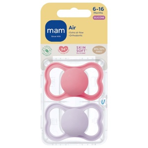 MAM Air Silicone 6-16m Pink 2pcs produktbillede