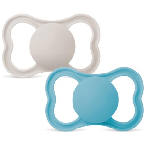 MAM Air Silicone Smokk, 6-16 mnd, blå/grønn, 2 stk. produktbilde