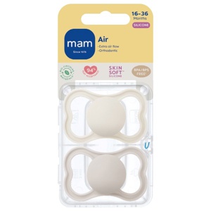 MAM Air Silikone Sut Neutral 16-36 mdr. - 2 stk. produktbillede