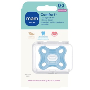 MAM Comfort Silikone Sut 0-3 mdr. - Blå produktbillede