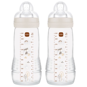 MAM Easy Active Baby Bottle 330 ml. - Neutral - 2 stk. produktbillede