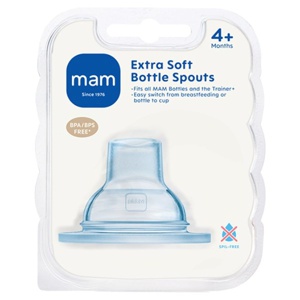 MAM Ekstra Bløde Suttehoveder 4+ mdr. - 2 stk. produktbillede