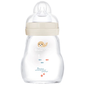 MAM Feel Good Glas Sutteflaske 170 ml (assorteret) produktbillede