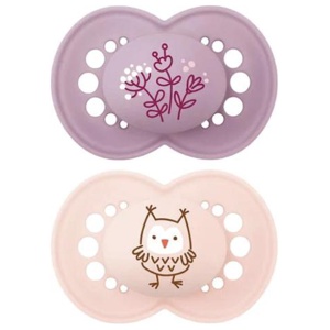 MAM Original narresmokk 16-36 måneder rosa 2 stk produktbilde