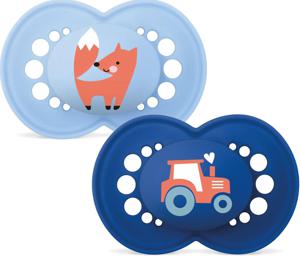 MAM Original Natural Rubber 16-36 mån Blue 2-pack produkt bild
