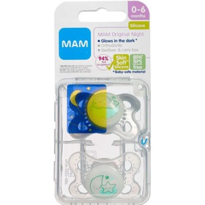 Mam Original Night 0-6 måneder 2 stk. assorterede farver produktbillede