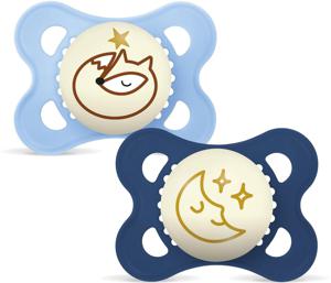 MAM Original Night Silk 0-6m Box V Blue 2 st produkt bild