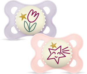 MAM Original Night Silk 0-6m Box V Pink 2 st produkt bild