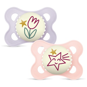 MAM Original Night narresmokk 0-6 måneder rosa 2 stk produktbilde