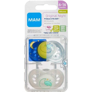 Mam Original Night Sut 6-16 måneder, assorterede farver 2 stk. produktbillede