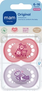 Mam Original silicone pink 6-16mnd 2 stk produktbilde