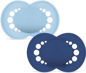 MAM Original Silk 6-16m Box V Blue Unprinted 2 st produkt bild