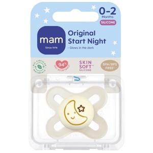 MAM Original Start Night Silikone Sut 0-2 mdr. - Neutral produktbillede