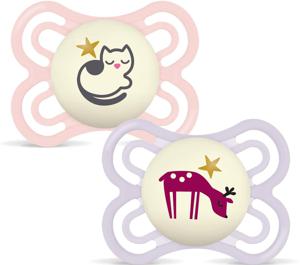 MAM Perfect Night Silk 0-6 m 2-pack Pink produkt bild
