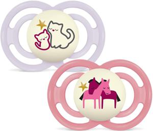 MAM Perfect Night Silk 6-16m Box V Pink 2 st produkt bild