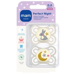 MAM Perfect Silk Night Sut Neutral 0-6 mdr. - 2 stk. produktbillede