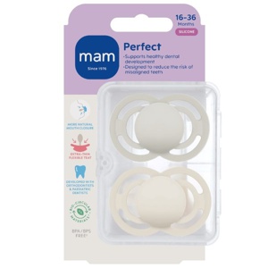 MAM Perfect Silk Sut Neutral 16-36 mdr. - 2 stk. produktbillede