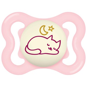 MAM Supreme Night 0-6m Silikon Pink 1 st produkt bild