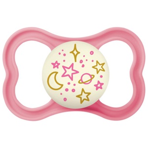 MAM Supreme Night 6-16m Silikon Pink 1 st produkt bild
