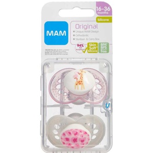 Mam Supreme Sut 16-36 måneder assorterede farver. 2 stk produktbillede