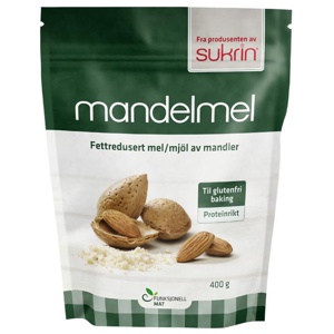 Sukrin Mandelmjöl fettreducerat 400 g produkt bild