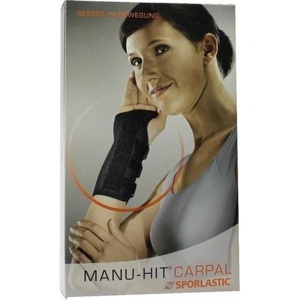 MANU-HIT CARPAL Orthese links Gr.M schwarz 07233 Produktbild