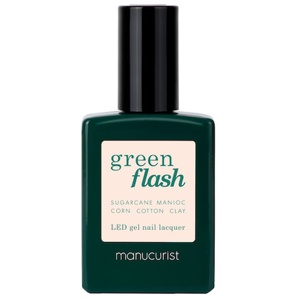 Manucurist - Green - Neglelak Ledlys - Green Flash - Nude 15ml - For Women produktbillede