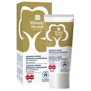 Manuka Health Honig-Propolis Zahncreme fluoridfrei, 20 ml Zahncreme Produktbild