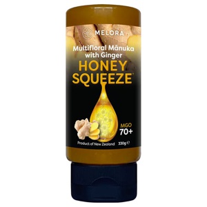 Manuka Honung 70+ MGO Ginger Squeeze 330g produkt bild