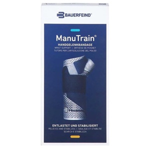 MANUTRAIN Handgelenkbandage rechts Gr.3 titan Produktbild