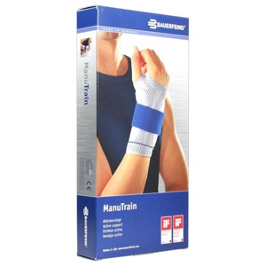Manutrain Handgelenkbandage GrÃ¶Ãe 2 links titan Produktbild