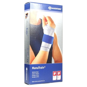 Manutrain Handgelenkbandage GrÃ¶Ãe 2 rechts titan Produktbild