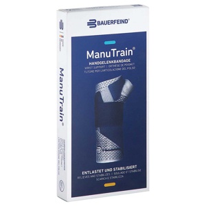 Manutrain Handgelenkbandage GrÃ¶Ãe 3 links titan Produktbild