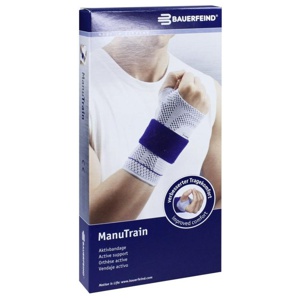 Manutrain Handgelenkbandage GrÃ¶Ãe 4 links titan Produktbild