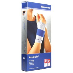 Manutrain Handgelenkbandage GrÃ¶Ãe 4 rechts titan Produktbild