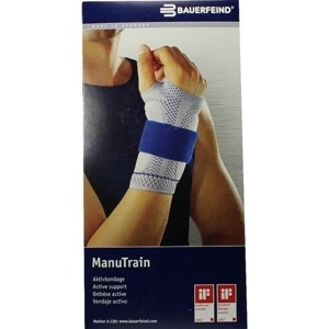 Manutrain Handgelenkbandage GrÃ¶Ãe 5 links schwarz Produktbild
