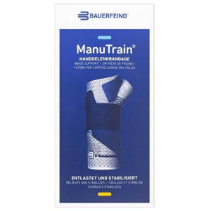 MANUTRAIN Handgelenkbandage links Gr.6 titan Produktbild