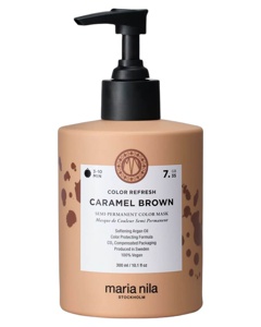maria nila Colour Refresh Semi-Permanent Color Mask 7.35 Caramel Brown Produktbild