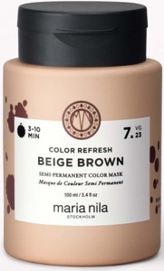 maria nila Colour Refresh Semi-Permanent Color Mask 7.23 Beige Brown produktbilde