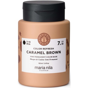 maria nila Colour Refresh Semi-Permanent Color Mask 7.35 Caramel Brown Produktbild