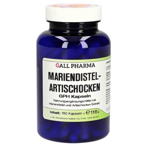 Mariendistel Artischocken GPH Kapseln, 180 St Kapseln Produktbild