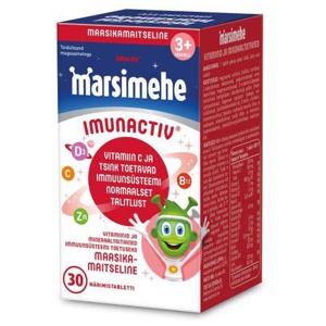 Marsimehe Imunactiv maasikamaitselised tabletid N30 toote pilt