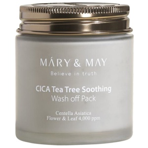Mary&May Cica Tea Tree Lugnande Wash Off Pack - 125g produkt bild