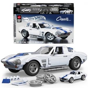 Mattel Brick Shop Hot Wheels Corvette Grand Sport-byggsats (918 delar) för samlare Byggsats 10 År Plast 918 styck 176 kg produkt bild