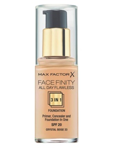 Max Factor Facefinity 3-in-1 Foundation Crystal Beige 33 produktbillede