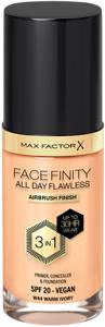 Max Factor All Day Flawless 3in1 Foundation W44 Warm Ivory produkt bild